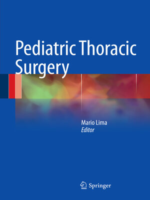 cover image of Pediatric Thoracic Surgery